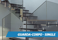 Guarda-Corpo de Vidro Single