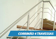 Corrimão para Escada - 4 Travessas